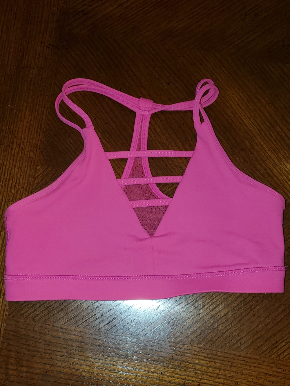 Zyia Hot Pink Grid Bra-No Pads
